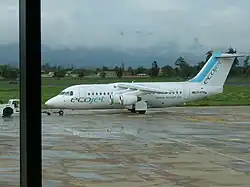 Avro RJ85 der EcoJet am Cochabamba Jorge Wilstermann International Airport