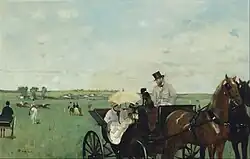 Edgar Degas: Die Kutsche beim Rennen 1869