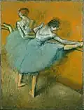 Edgar Degas: Tänzerinnen an der Stange
