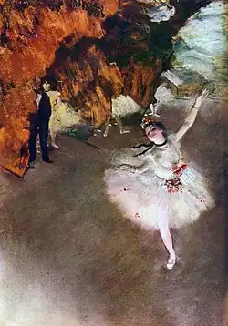 Edgar Degas: Ballet – l’étoile (Rosita Mauri), um 1878, Musée d’Orsay, Paris