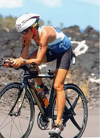 Edith Niederfriniger beim Ironman Hawaii 2007