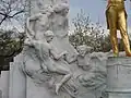 Johann Strauß-Denkmal, Detail (1921)