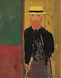 Édouard Vuillard: Autoportrait à la canne et au canotier
