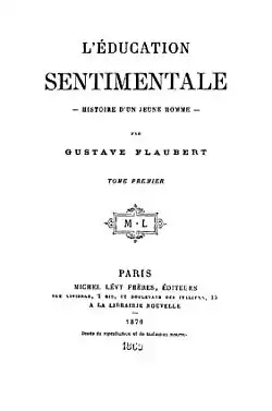 Erstausgabe von L'Éducation sentimentale aus dem Jahr 1869