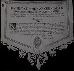 Das Dokument von Pieter Dirck Graeffs Pilgerfahrt nach Jerusalem