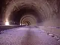 Der im Rohbau fertiggestellte Tunnel (2001)