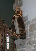 Pfarrkirche St-Miliau in Guimiliau: Statue des hl. Hervé
