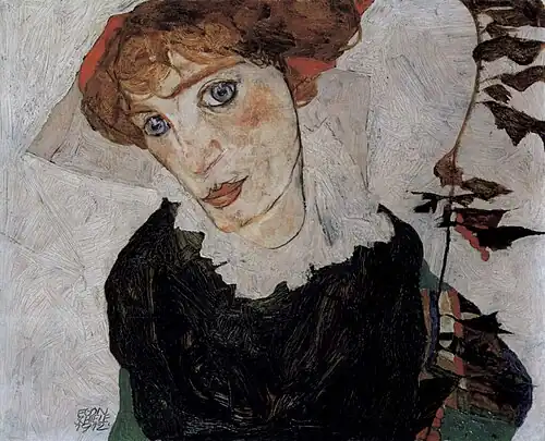 Egon Schiele, Bildnis von Wally, 1912