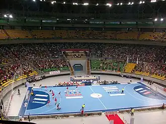 Ägypten gegen Deutschland in der Haupthalle während der U-21-Handball-Weltmeisterschaft der Männer 2009
