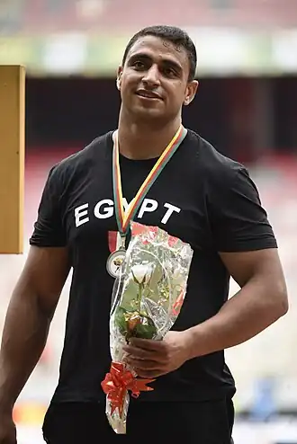 Ahmed Tarek Ismail bei den Afrikameisterschaften 2024 in Douala