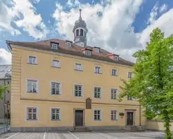 Musiksaal des Jean-Paul-Gymnasiums in Hof, das Jean Paul 1779–1781 besuchte