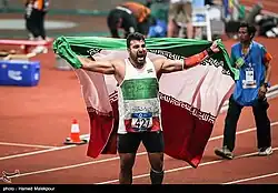 Mitfavorit Ehsan Hadadi erzielte 60,39&nbsp;m und schied damit bereits in der Qualifikation&nbsp;aus