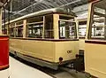 Beiwagen 1361 im Straßenbahnmuseum Dresden, April 2016