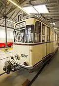 ET57 1587 im Straßenbahnmuseum Dresden, April 2016