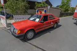 Der W 124 als Einsatzleitwagen in der Behördenversion