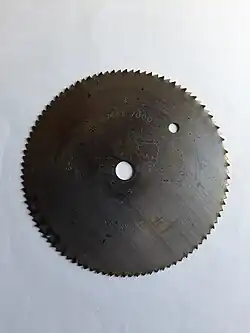 Einteiliges Spitzzahn-Kreissägeblatt, d = 140, z = 100, n MAX 7000