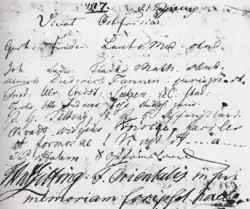 Eintrag in das Gästebuch der Burg Hanstein: „Vivat Ostfrisia!“ (1807)