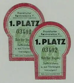 Eintrittskarten 1942