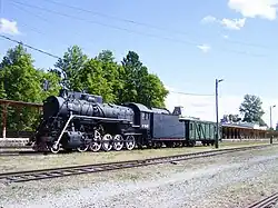 Sowjetische Dampflok L-1646 der SŽD-Baureihe&nbsp;Л, Baujahr 1951 im Eisenbahnmuseum