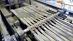 Exzenterwelle als Antrieb der Reibestrecke