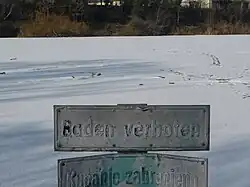 Eisweiher Große Blies bei Ludwigshafen am Rhein-Mundenheim (Februar&nbsp;2012)