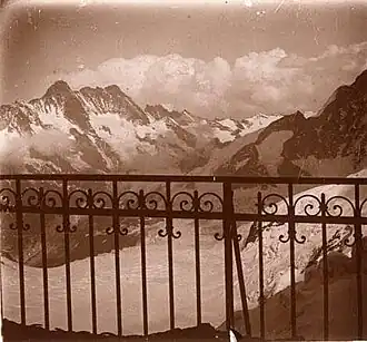 Aussicht von der Station Eismeer, 3160 m (1923)