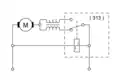 Vereinfachtes Schema der MZA Lokomotive, Electrotren Artikel 4000, für den Betrieb mit Wechselstrom.