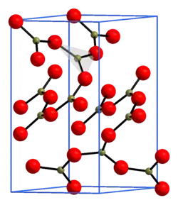 Kristallstruktur von Bortrioxid