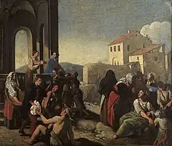 Aniello Falcone: Almosen der hl. Lucia, ca. 1630–50, Museo di Capodimonte