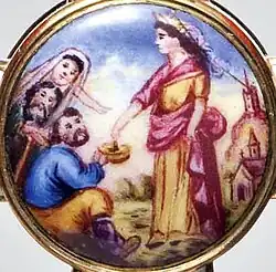 Originalmedaillon des kurpfälzischen, später bayerischen Elisabethenordens (Entwurf 1767, vorliegende Ausführung um 1900)