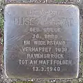 Stolperstein am Naumannplatz in Hamburg-Dulsberg, verlegt 2011