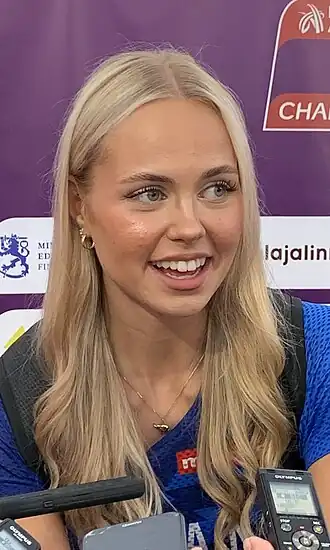 Ella Mikkola bei den U20-Europameisterschaften 2025 in Tampere