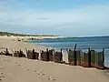Alte Stahlbuhnen am „Ellenbogen“ auf Sylt