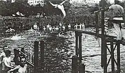 Das Elsterbad Kleinzschocher um 1920