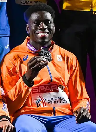 Elvis Afrifa bei den Europameisterschaften 2024 in Rom