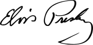 Elvis Presleys Unterschrift