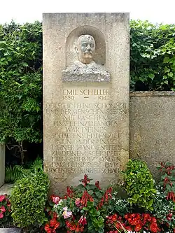 Emil Scheller (1880–1942) Maler, Zeichner. Grab Friedhof Feldbrunnen-St. Niklaus