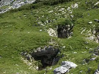 Ein Scialet (Nicht Grotte de la Draye Blanche)