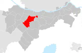 Lage der Gemeinde Enzersdorf an der Fischa im Bezirk Bruck an der Leitha (anklickbare Karte)