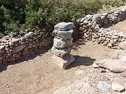 Raum mit Mittelsäule