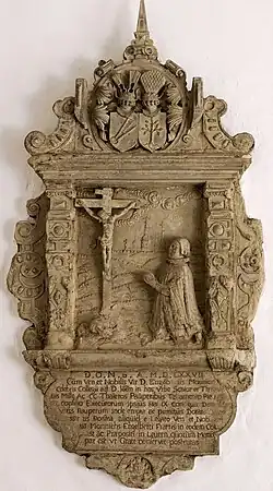 Allianzwappen Monnich-Westrup, St. Johann Osnabrück