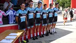 Foto eines Radsportteams