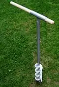Hand-Erdbohrer mit Spirale