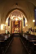 Hauptschiff mit Blick auf den Choraltar