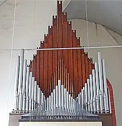 Nahansicht der Klais-typischen Prospektform in St. Laurentius Erfurt