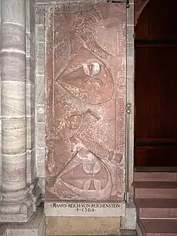 Erhard Reich von Reichenstein (gestorben 1384) Epitaph im Basler Münster