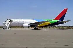 Boeing 767-200ER der Eritrean Airlines