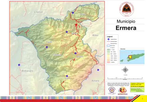 Übersichtskarte Ermera