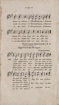 Erstveröffentlichung im Musikalischen Schulgesangbuch 1824