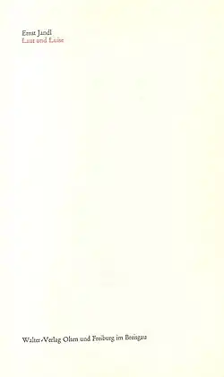 Einband und Titelseite der Erstausgabe von Laut und Luise im Walter Verlag 1966